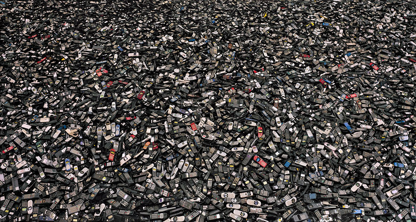 Chris Jordan Cell phones mosaic