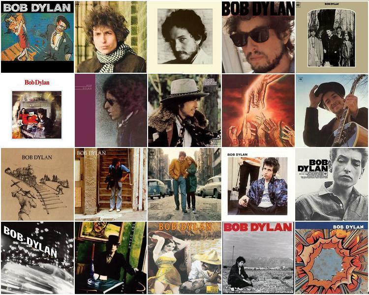 Bob Dylan album covers