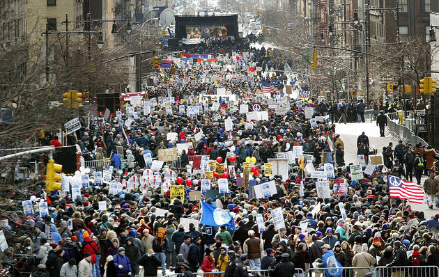 New York anti-war protest 2003