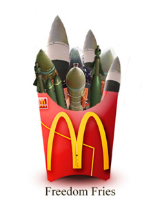 Freedom Fries with weapons inside