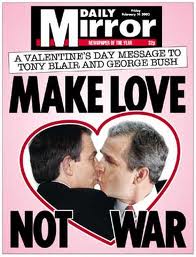 Bush Blair kiss redux