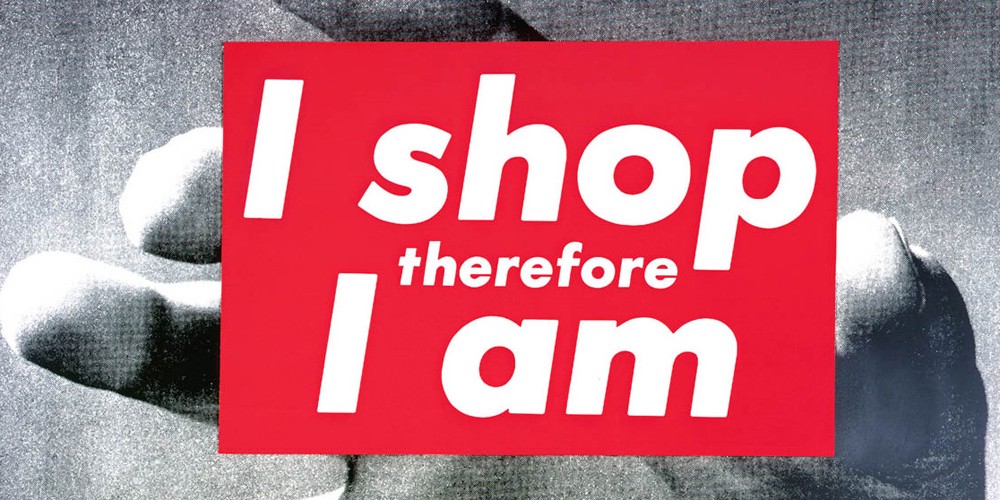 I shop, therefor I am poster