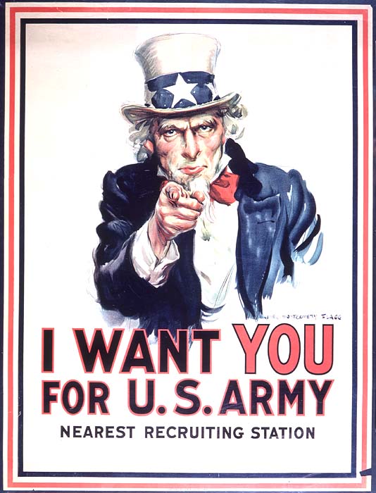 Fig. 4 Classic Uncle Sam Wants You poster