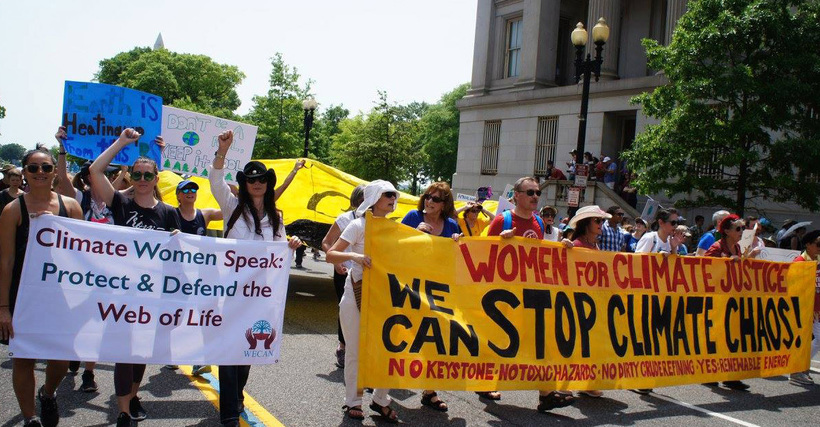 Women for Climate Justice rally