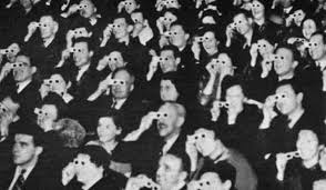 audience wearing dark glasses